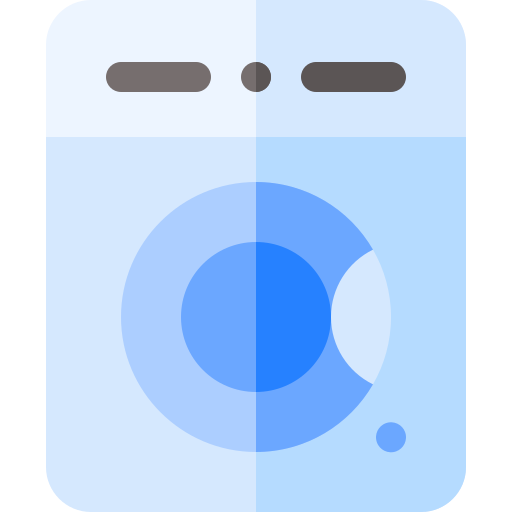 wasmachine Basic Rounded Flat icoon