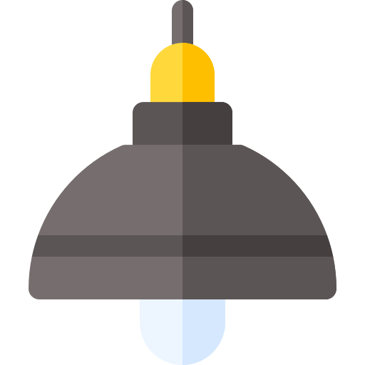 lâmpada de teto Basic Rounded Flat Ícone
