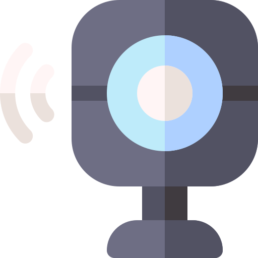 웹캠 Basic Rounded Flat icon