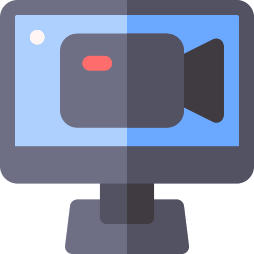 ビデオ通話 Basic Rounded Flat icon