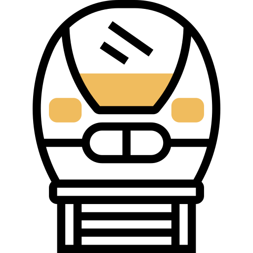 Bullet train Meticulous Yellow shadow icon