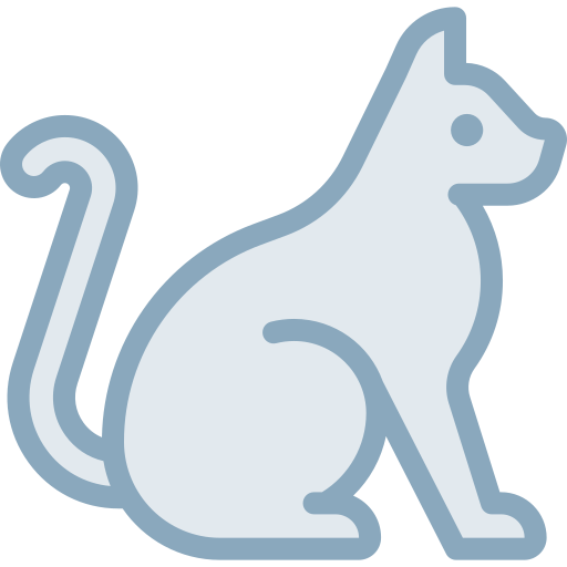 猫 Detailed color Lineal color icon