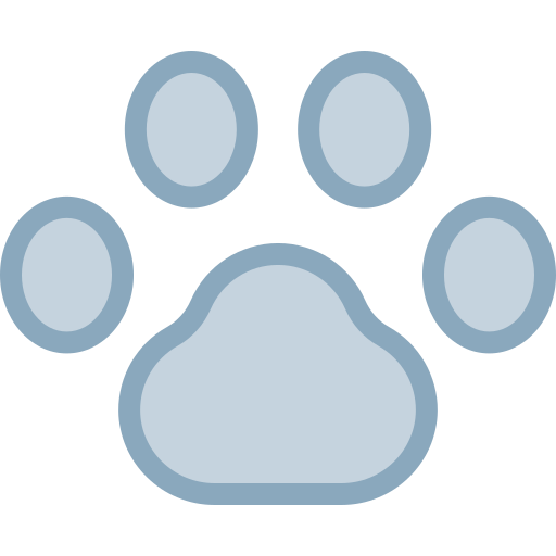 pawprint Detailed color Lineal color icon
