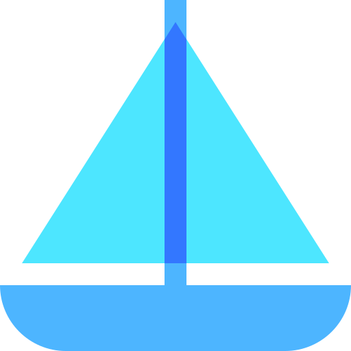 zeilboot Basic Sheer Flat icoon