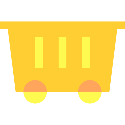 Mine cart Basic Sheer Flat icon