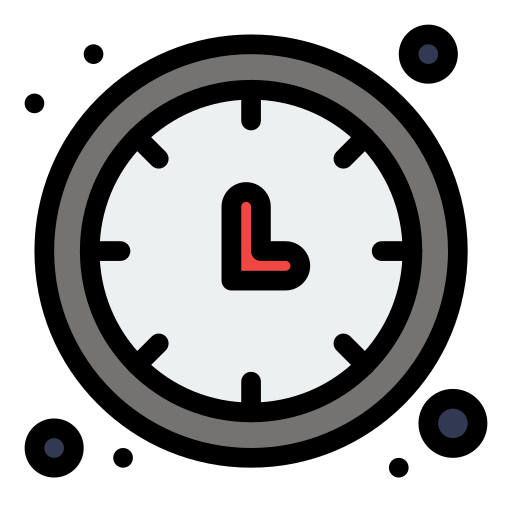 reloj Flatart Icons Lineal Color icono