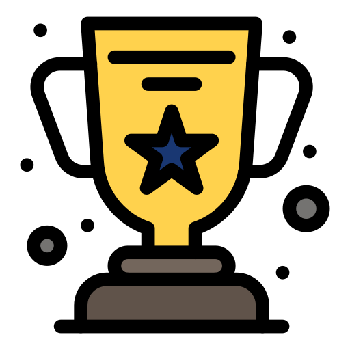 Trophy Flatart Icons Lineal Color icon