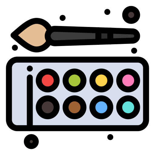 tavolozza di colori Flatart Icons Lineal Color icona
