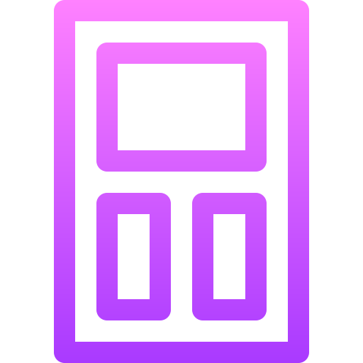 ドア Basic Gradient Lineal color icon