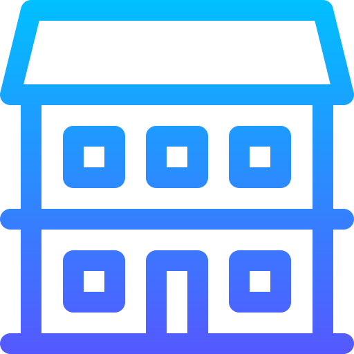Apartment Basic Gradient Lineal color icon