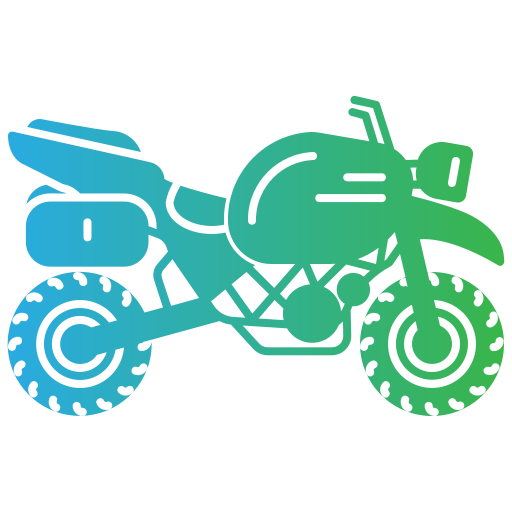 motorfiets Generic Flat Gradient icoon