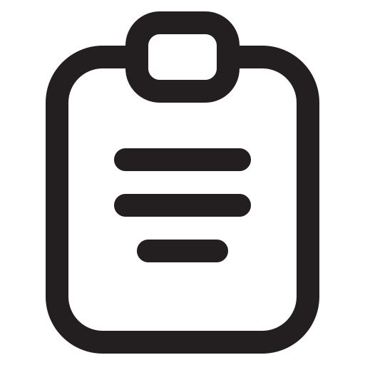 Clipboard Generic Basic Outline icon