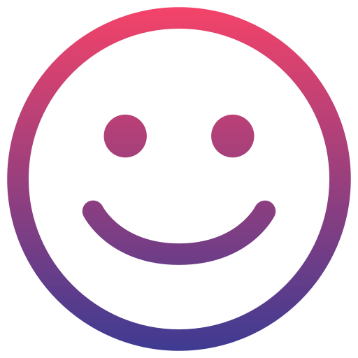 Happy face Generic Gradient icon