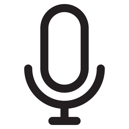 mikrofon Generic Basic Outline ikona