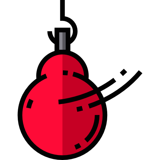 Punching ball Detailed Straight Lineal color icon