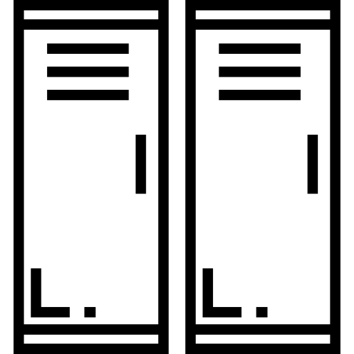 ロッカー Detailed Straight Lineal icon