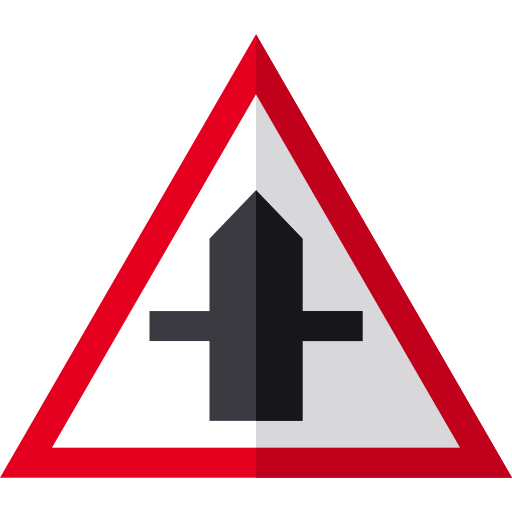 znak drogowy Basic Straight Flat ikona