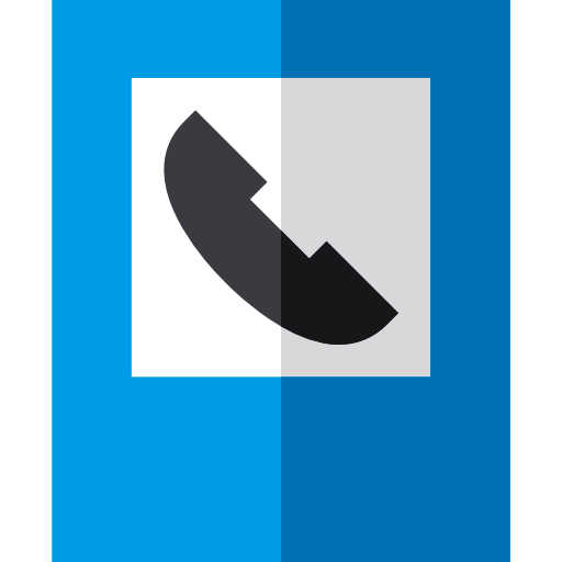 전화 Basic Straight Flat icon
