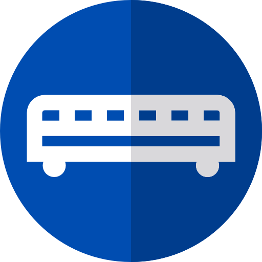 bushalte Basic Straight Flat icoon