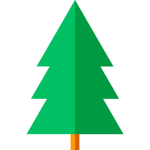 Pine tree Basic Straight Flat icon