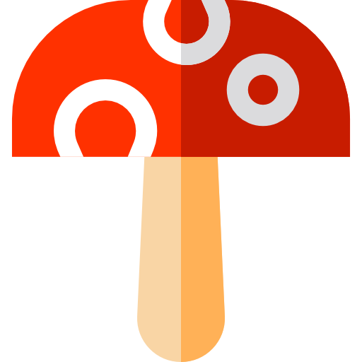 Mushroom Basic Straight Flat icon