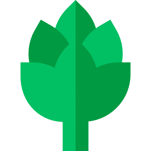 alcachofa Basic Straight Flat icono