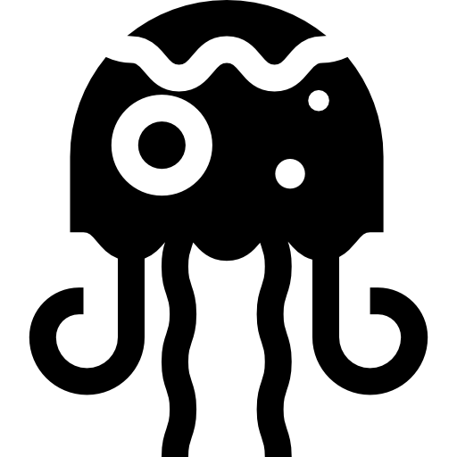 クラゲ Basic Straight Filled icon