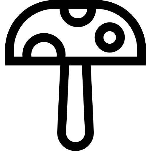 grzyb Basic Straight Lineal ikona