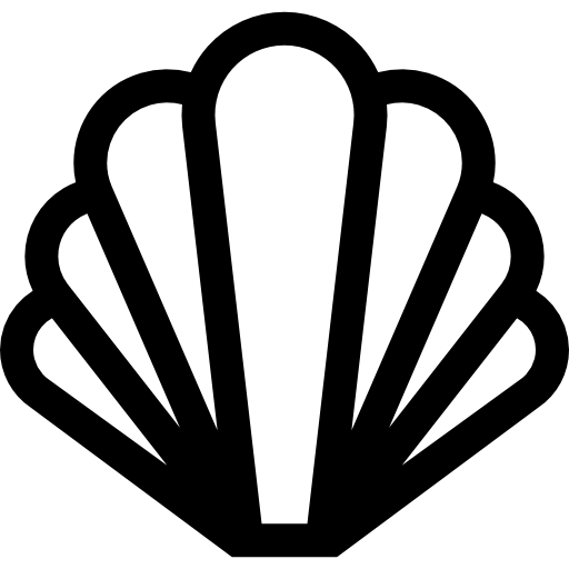 muszla Basic Straight Lineal ikona