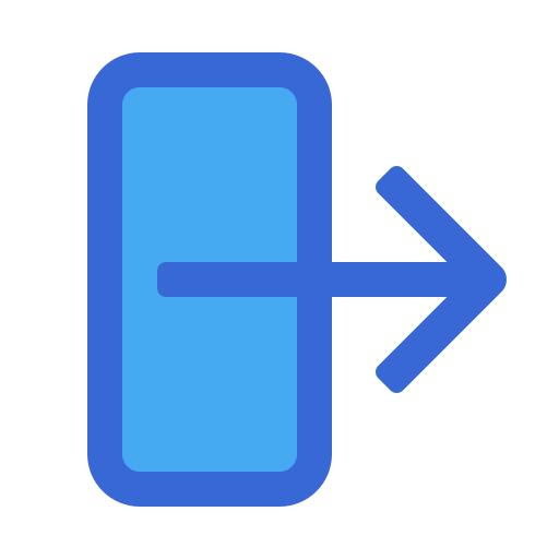 ausgang Generic Blue icon