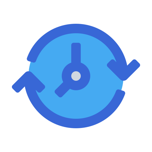 Clock Generic Blue icon