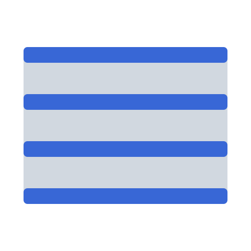 menú abierto Generic Blue icono