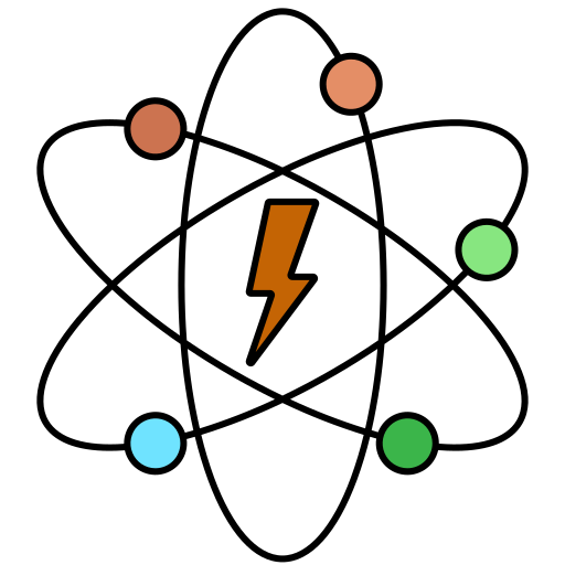 atom Generic Thin Outline Color ikona