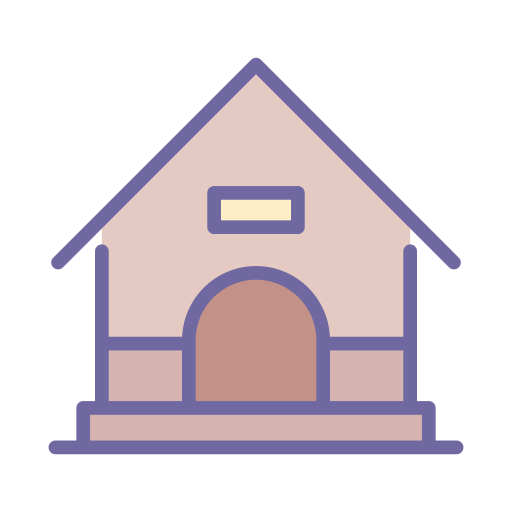 Dog house Generic Outline Color icon