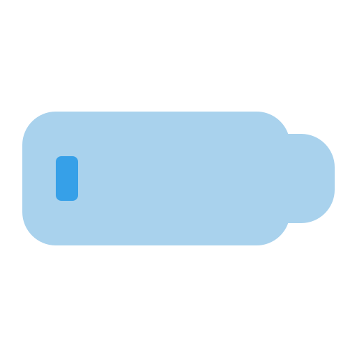 niski poziom baterii Generic Blue ikona
