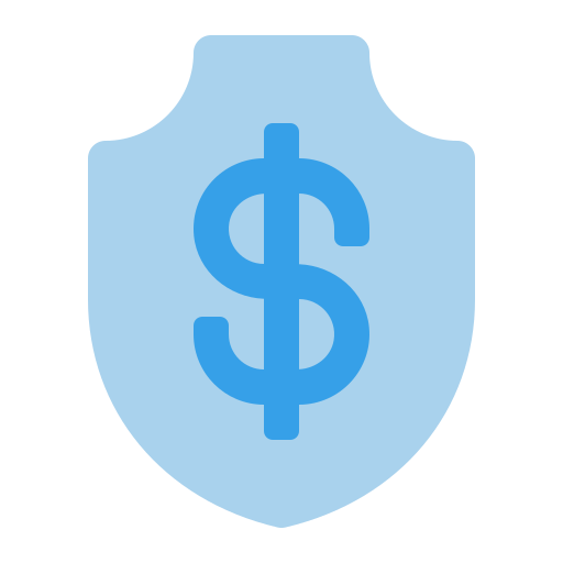 geld besparen Generic Blue icoon