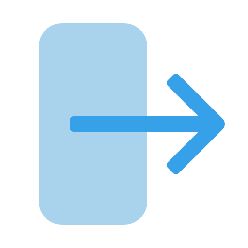 ausgang Generic Blue icon