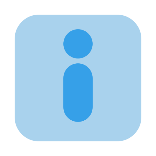 die info Generic Blue icon