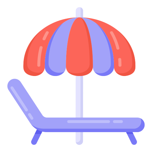 chaise longue Generic Flat Icône