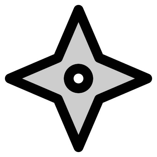 shuriken Generic Outline Color icon