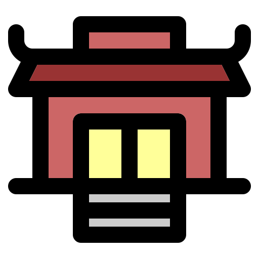 신전 Generic Outline Color icon