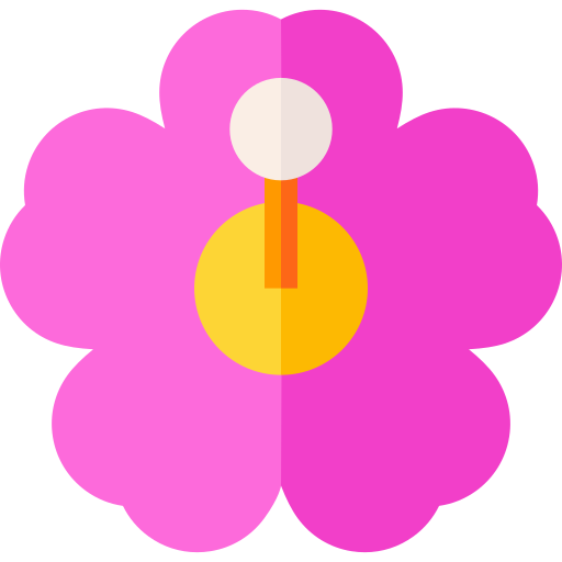 fleur Basic Straight Flat Icône