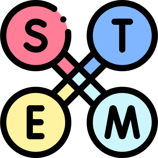 Stem Detailed Rounded Lineal color icon