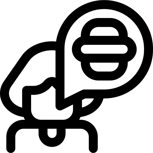 faim Basic Rounded Lineal Icône