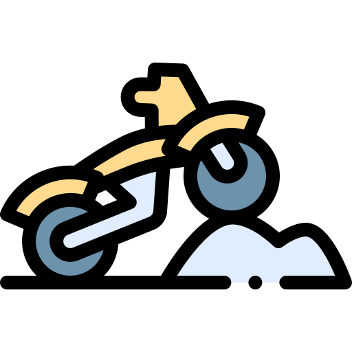 オートバイ Detailed Rounded Lineal color icon