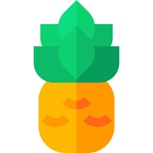 ananas Basic Straight Flat ikona