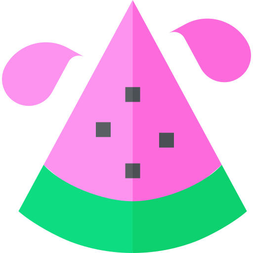 Watermelon Basic Straight Flat icon