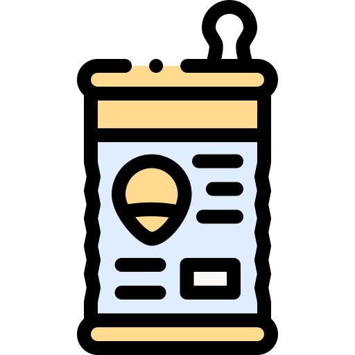Canned food Detailed Rounded Lineal color icon