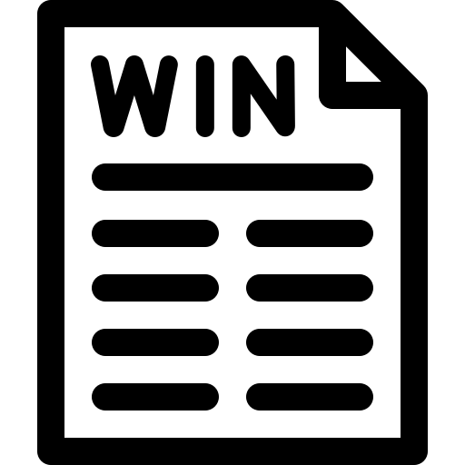 loterij Basic Rounded Lineal icoon