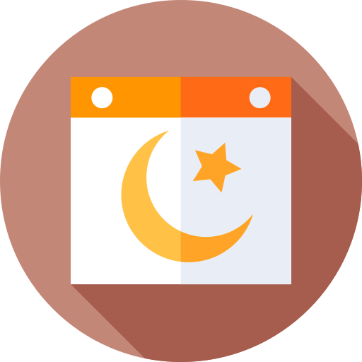 capodanno islamico Flat Circular Flat icona